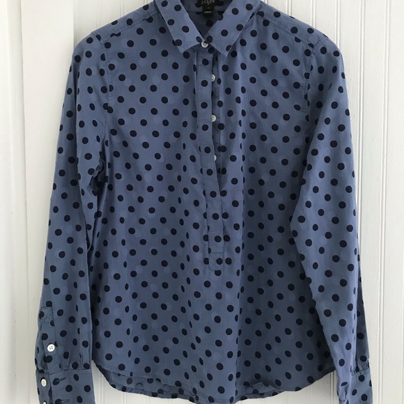 J. Crew polka-dot blouse - Picture 2 of 6